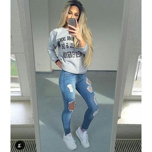 Hole Ripped Jeans