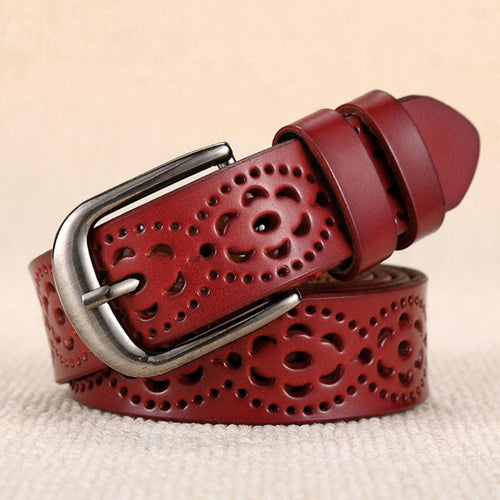 Wide Genuine Leather Belt