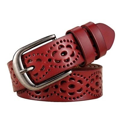 Wide Genuine Leather Belt