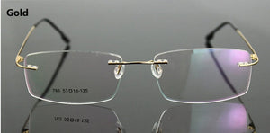 Classic Titanium Rimless Eyeglasses