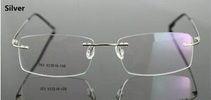 Classic Titanium Rimless Eyeglasses