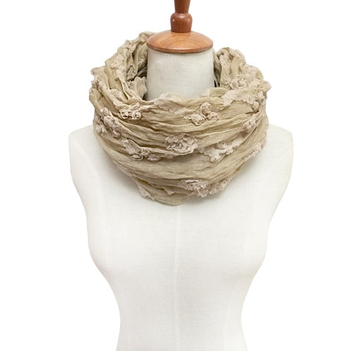 Embroidery Flower Scarf