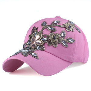 Cap with Flower Canvas