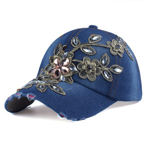 Cap with Flower Canvas