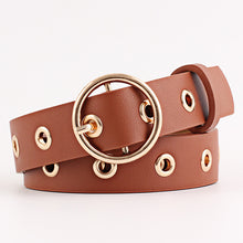 Load image into Gallery viewer, Round Metal Pin Buckle Circle Belt