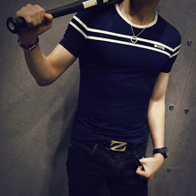 Load image into Gallery viewer, Short Sleeve Stripe Shirt