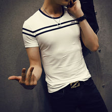Load image into Gallery viewer, Short Sleeve Stripe Shirt