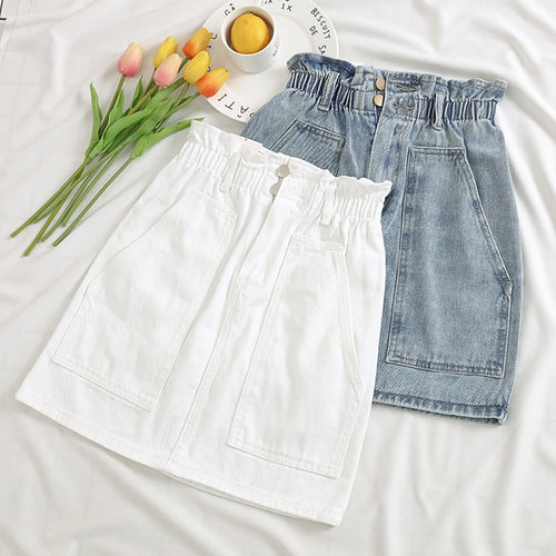 Elastic Waist Women Skirt