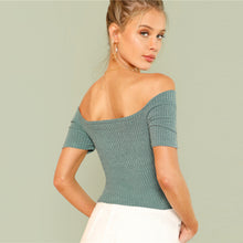 Load image into Gallery viewer, Off Shoulder Sexy T-shirt