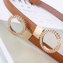 Load image into Gallery viewer, Adjustable Waist Leather Belt