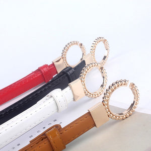 Adjustable Waist Leather Belt