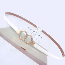 Load image into Gallery viewer, Adjustable Waist Leather Belt