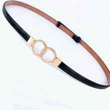 Load image into Gallery viewer, Adjustable Waist Leather Belt