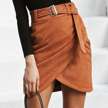 Load image into Gallery viewer, High Waist Belt Skirt