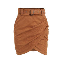 Load image into Gallery viewer, High Waist Belt Skirt