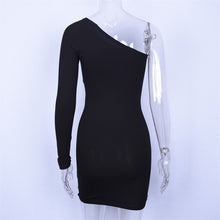 Load image into Gallery viewer, One Shoulder Slope Dress