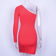 Load image into Gallery viewer, One Shoulder Slope Dress