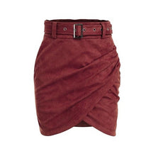 Load image into Gallery viewer, High Waist Belt Skirt