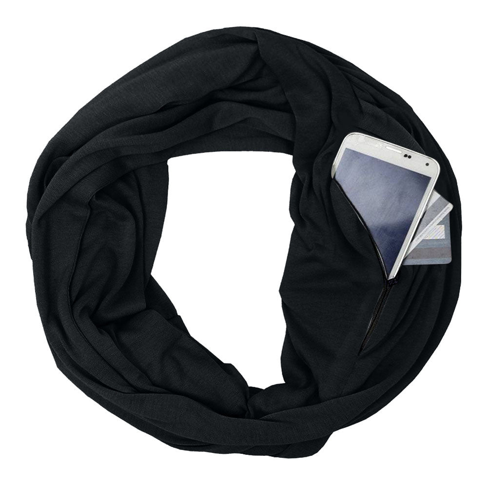 Portable Women Scarf with Pocket