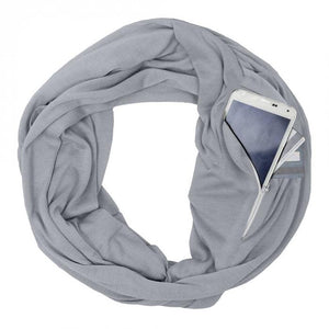 Portable Women Scarf with Pocket