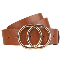 Load image into Gallery viewer, Buckle Waist Leather Strap Belt