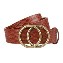 Load image into Gallery viewer, Buckle Waist Leather Strap Belt