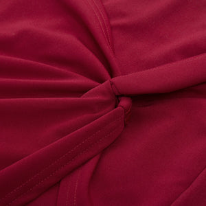 Asymmetrical Wrap Stretch Skirt