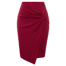 Load image into Gallery viewer, Asymmetrical Wrap Stretch Skirt