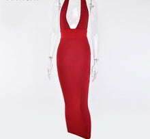 Load image into Gallery viewer, Halter Backless Sexy Pencil Dress