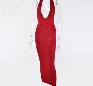 Halter Backless Sexy Pencil Dress