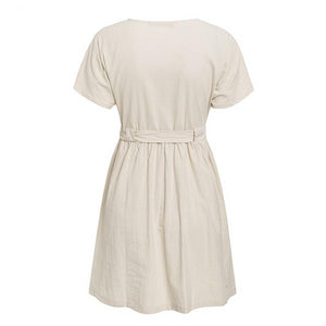 Vintage Button Women Dress