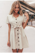 Load image into Gallery viewer, Vintage Button Women Dress