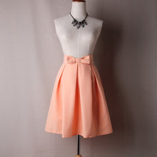 Load image into Gallery viewer, Casual Bow Pleated Skirt