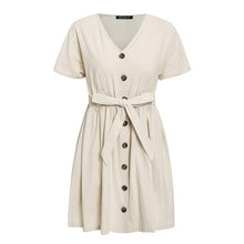 Load image into Gallery viewer, Vintage Button Women Dress
