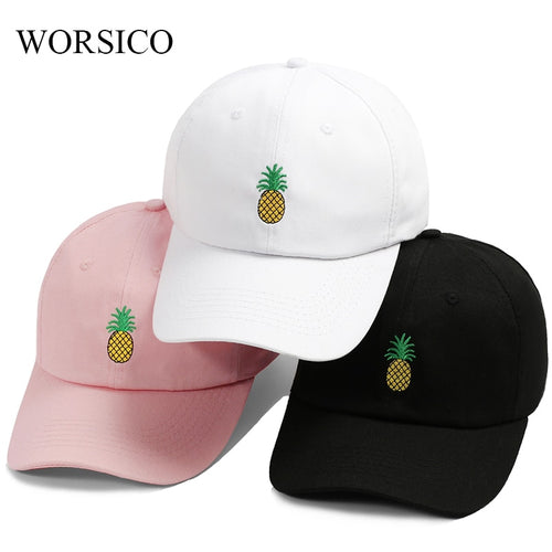 Pineapple Embroidery Cap
