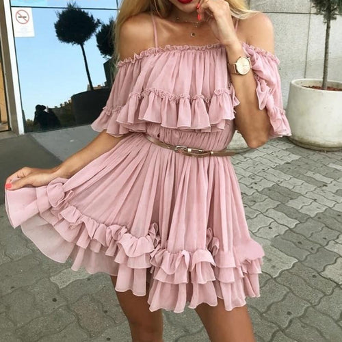 Off-shoulder Strap Dress