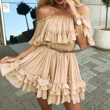Load image into Gallery viewer, Off-shoulder Strap Dress