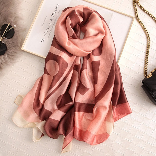 Pure Silk Feeling Scarf