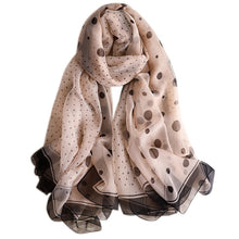 Load image into Gallery viewer, Wave Point Dot Pattern Scarf