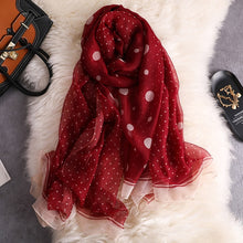 Load image into Gallery viewer, Wave Point Dot Pattern Scarf