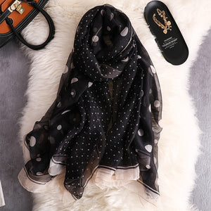 Wave Point Dot Pattern Scarf