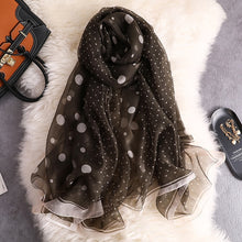 Load image into Gallery viewer, Wave Point Dot Pattern Scarf