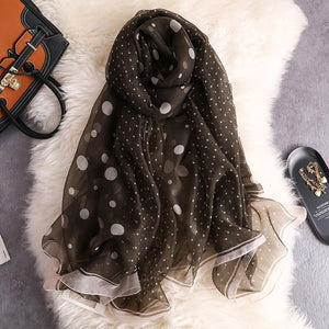 Wave Point Dot Pattern Scarf
