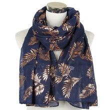 Load image into Gallery viewer, Fashion Gold Leaf Foil Shawls