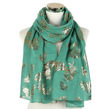Load image into Gallery viewer, Fashion Gold Leaf Foil Shawls