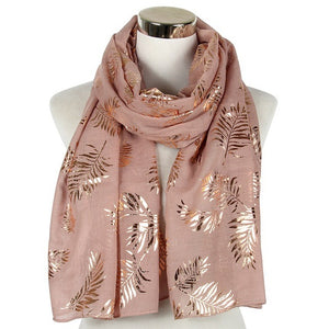 Fashion Gold Leaf Foil Shawls